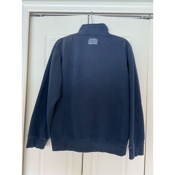 Everlast Unisex Blue Full Zip Sweater M Embroidered Logo Casualal - Picture 2 of 5